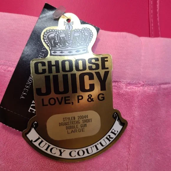 Juicy Couture Tie Dye Terry Cloth Shorts - Size Large - Picture 5 of 11